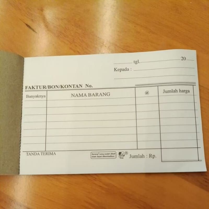 Bon Faktur 2PLY Kecil Samping Bon Faktur NCR Rangkap Dua Faktur Bon Rangkap Dua Faktur Bon 2Ply Bon 