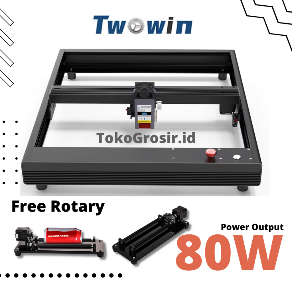 TwoWin Laser Grafir Power 80W CNC 2 Axis Engraving Machine 4040