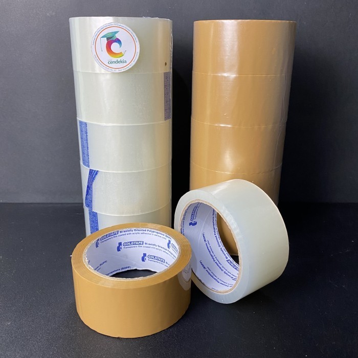 

Lakban / Isolasi / Selotip Coklat / Bening GOLDTAPE 48mm x 72 Yard - Putih, 1 pcs