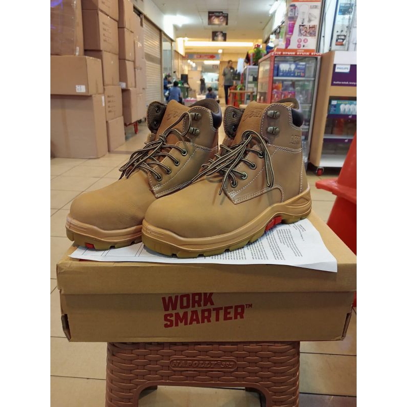 Sepatu Safety Aetos Tungsten Wheat / Shoes Aetos Tungsten Safety proyek 100% Original berkualitas