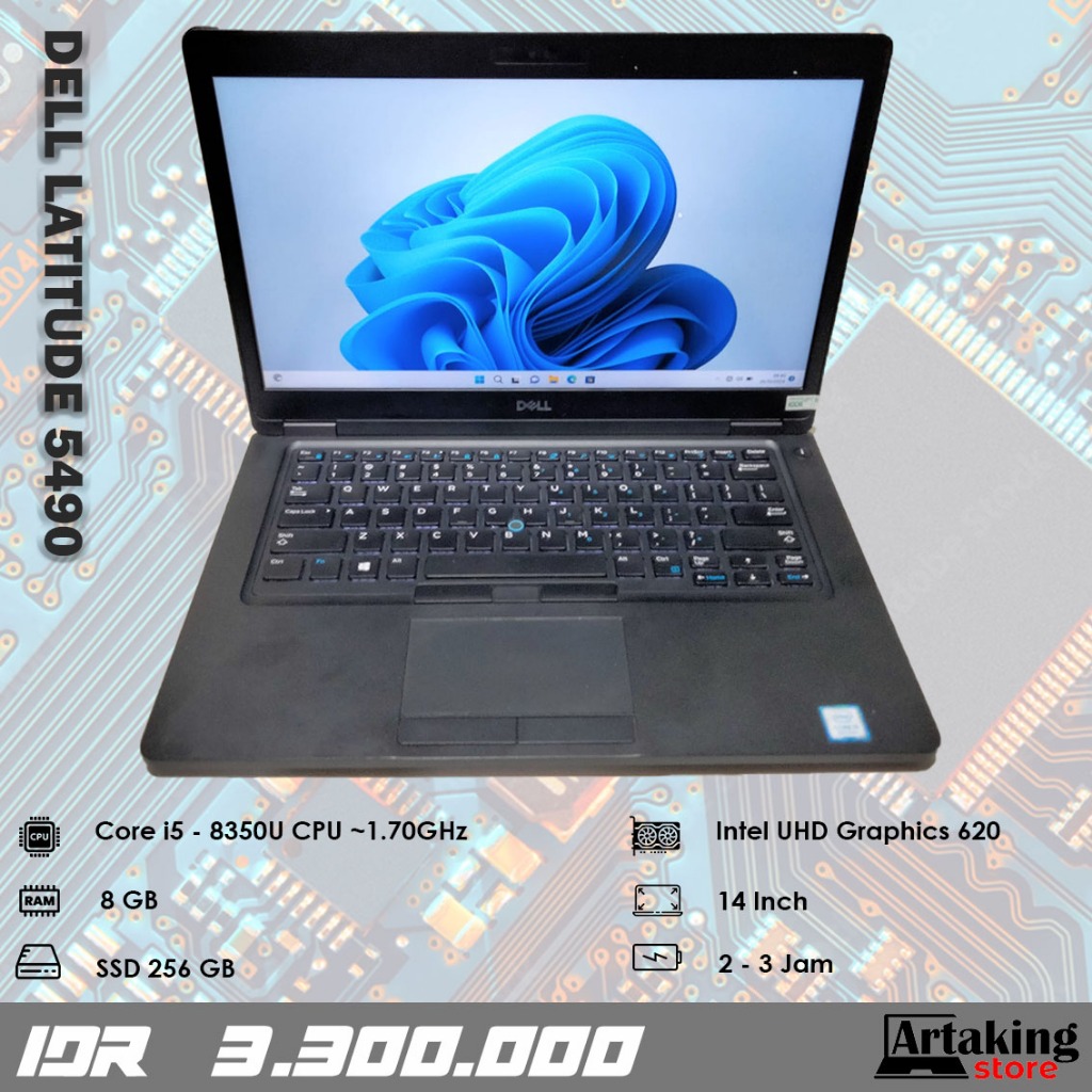Dell Latitude 5490 - Core i5 - Gen 8 th - SSD 256 GB
