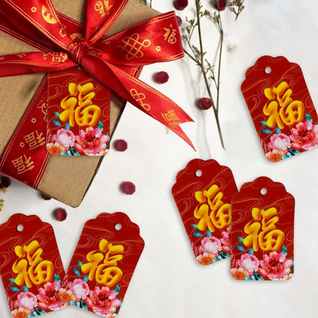 

Hangtag Label 121| Hangtag Label Edisi Imlek | Hiasan Box Kue | Gantungan Box (1 Bal 500 Pcs)