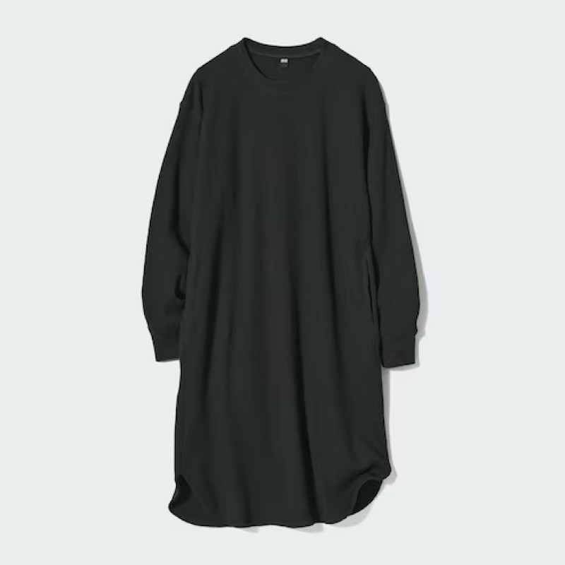 long sleve waffle dress uniqlo [preloved]