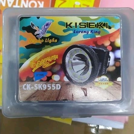 senter kepala kiseki 200 watt 200w cahaya putih ck sk955D
