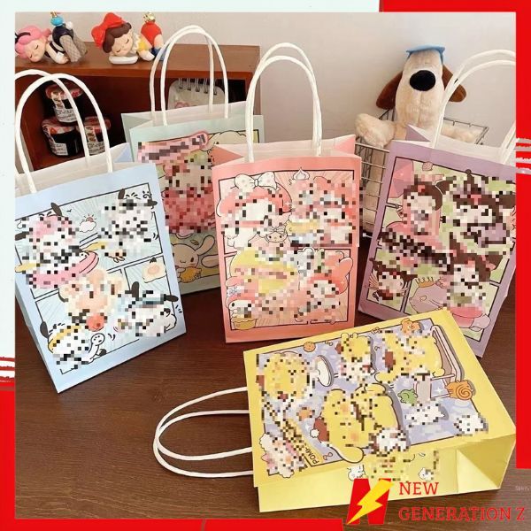 

NGZ Paper Bag Kantong Kertas Happy birthday Animasi Goodie Bag Bingkisan Snack Anak Tas Hampers Kado Motif Kartun Lucu