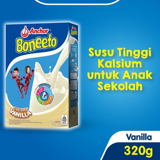 

Anchor Boneeto Susu Bubuk Hi-Calcium Vanilla320 gram