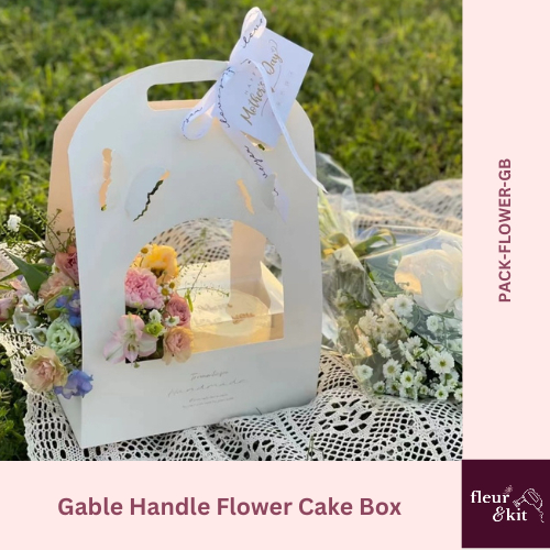 

Gable Handle Flower Cake Box - Kotak Bunga Kue