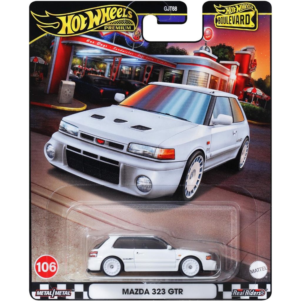 Hot Wheels Premium Boulevard Mazda 323 GTR putih original