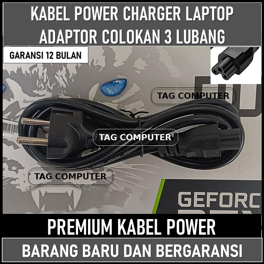 KABEL POWER CHARGER ADAPTOR LAPTOP ACER NITRO PIN 3 LUBANG ORI