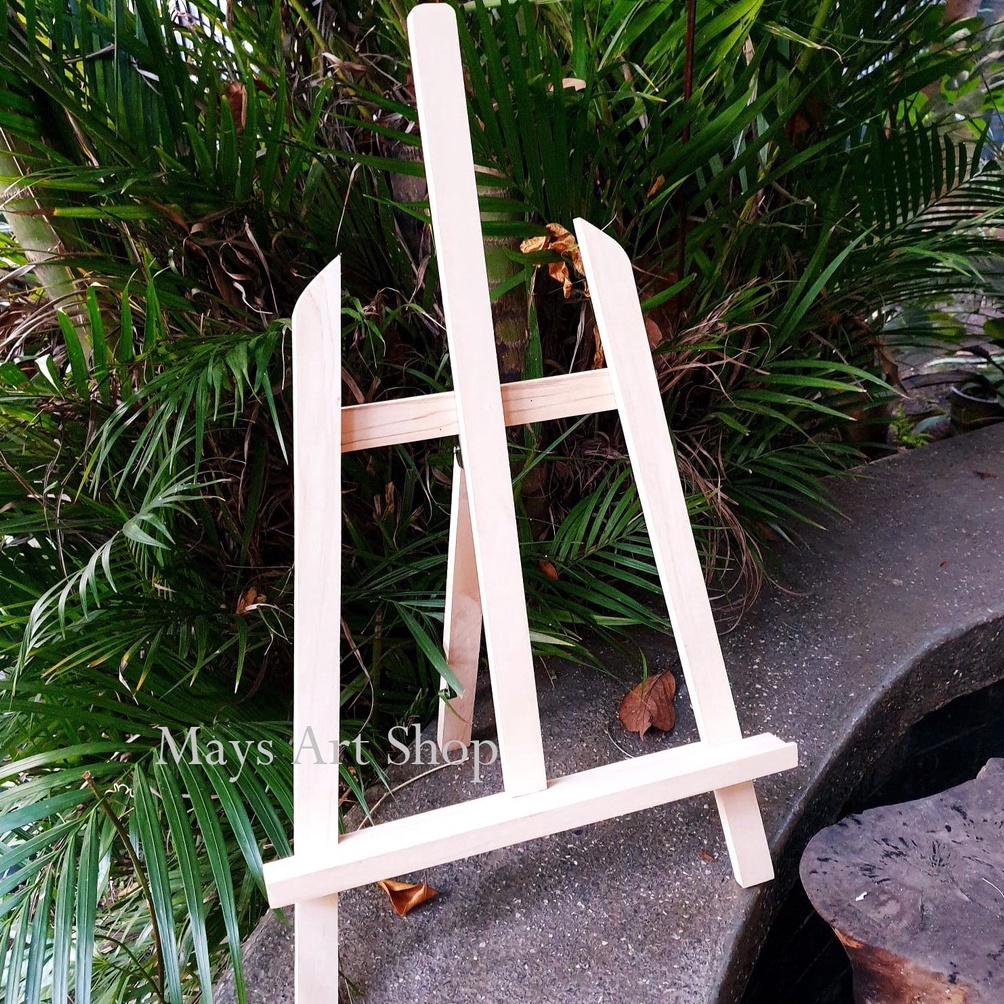 

KODE Y1L Easel Kayu Kanvas Lukis Sedang 65 cm dan 5cm Stand Penyangga Standing Bingkai Canvas Foto D Besar Tinggi 65cm