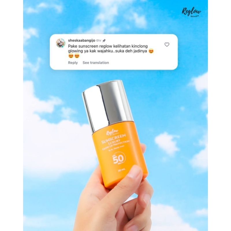 Suncreen Luxury Glow Up Protection SPF 50 PA +++ Produk perawatan dari kakak Ria Ricis skincare kuli