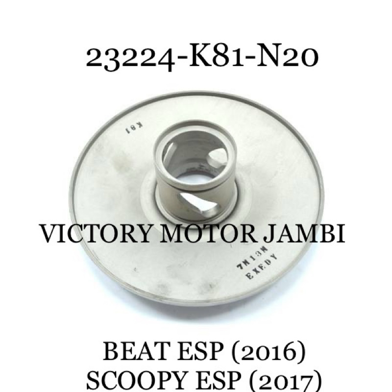 PULLY BELAKANG PENDEK BEAT ESP 2016 23224-K81-N20 HONDA AHM