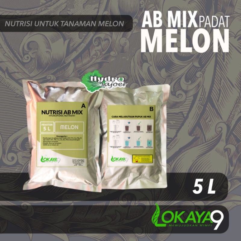 Nutrisi AB Mix Melon - Pupuk AB Mix Melon Kemasan 5 Liter Padat