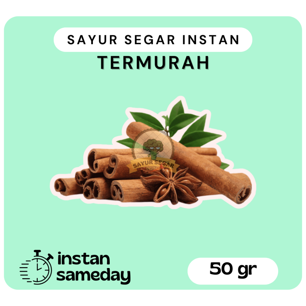 

Kayu Manis 50gram - Sayur Segar Instan