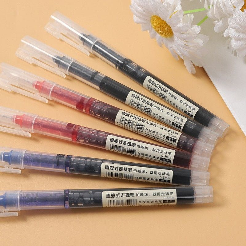 

pulpen / pena gel 0.5 mm - fast dry direct flow gel pen