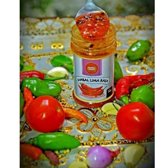 

Sambal 5 Rasa khas Saung Injuk netto 120 ml