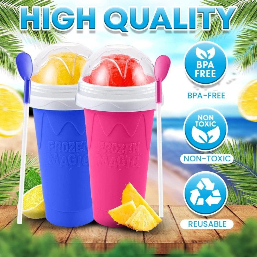 

INJOYMART | SQUEEZE CUP ICE CREAM SLUSHY MAKER FROZEN MAGIC