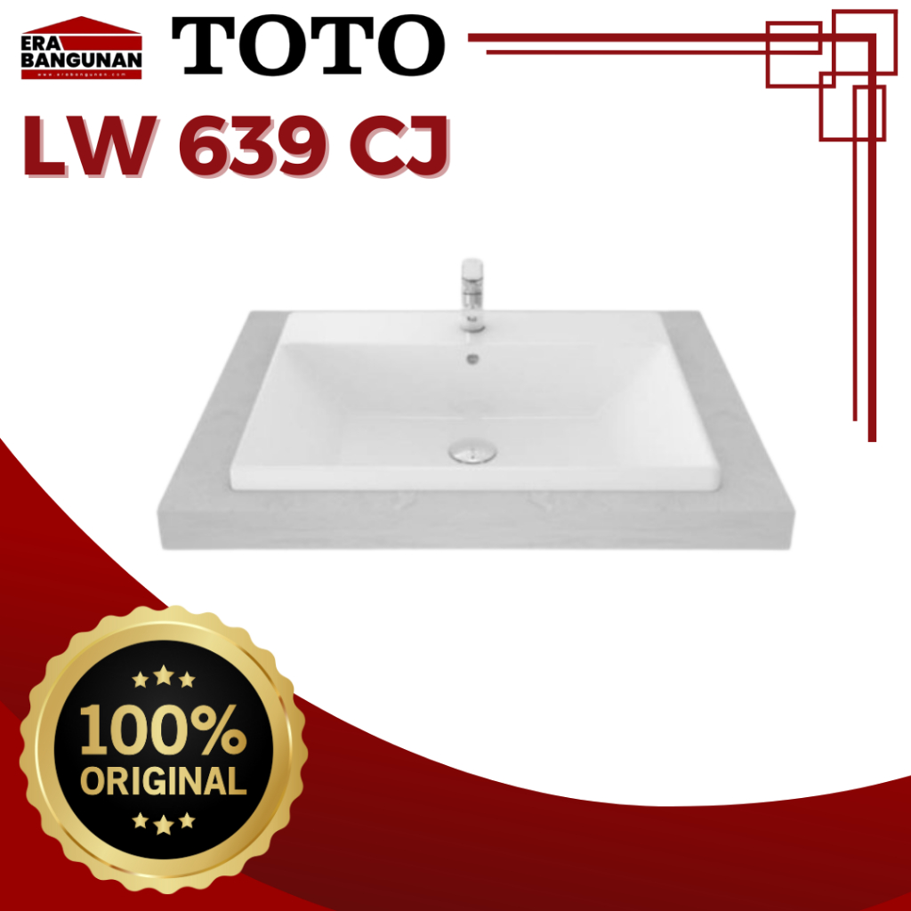 TOTO Wastafel LW 639 CJ WHITE [BODY ONLY]