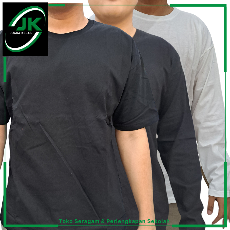 [JK] C59 Baju kaos dewasa lengan pendek dan panjang bahan katun