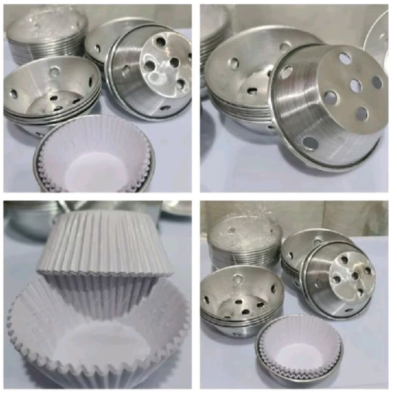 12 pcs loyang bolu kukus+kertas kue bolu/bolu kukus pendek /loyang bolu muffin