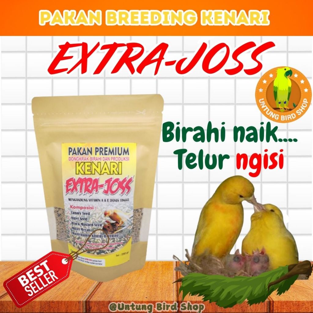 Pakan Ternak Kenari. Pakan Breeding Kenari. Agar Cepat Birahi. Bertelur. Pakan Kenari Ekstra Joss