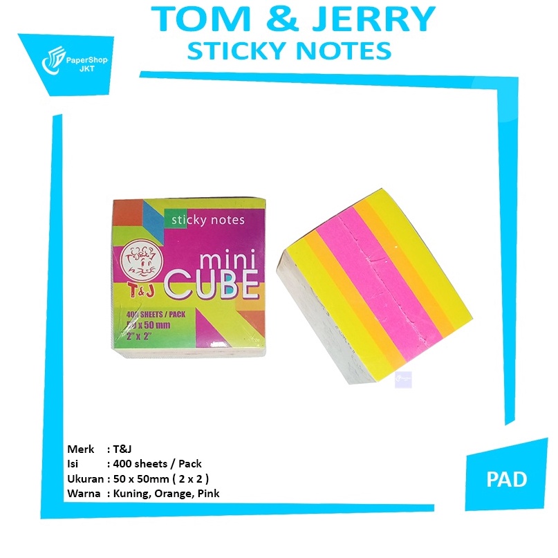

Unggul Tom Jerry M Cube Sticky Notes Pad