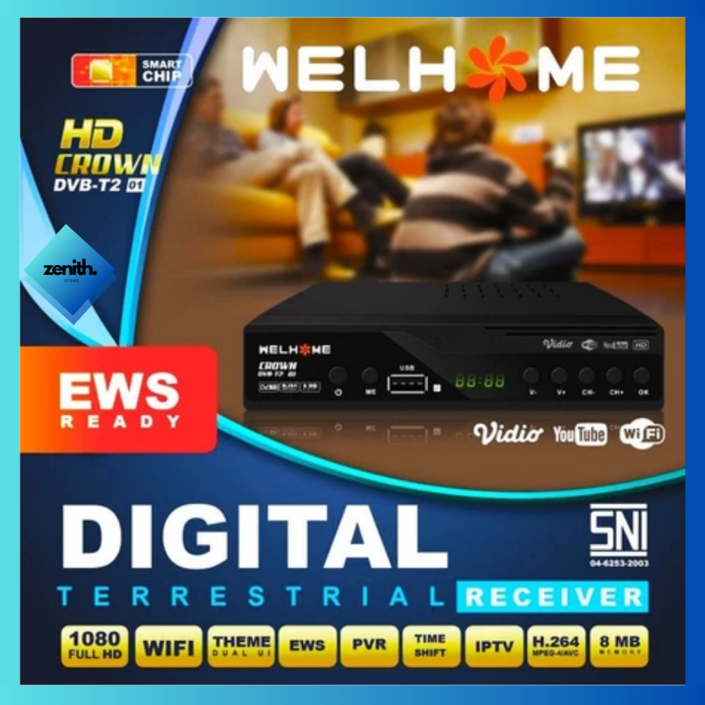 Zenith - Set Top Box TV Digital HD / Antena TV Analog Ke Digital Jernih Murah / Penerima Siaran Full