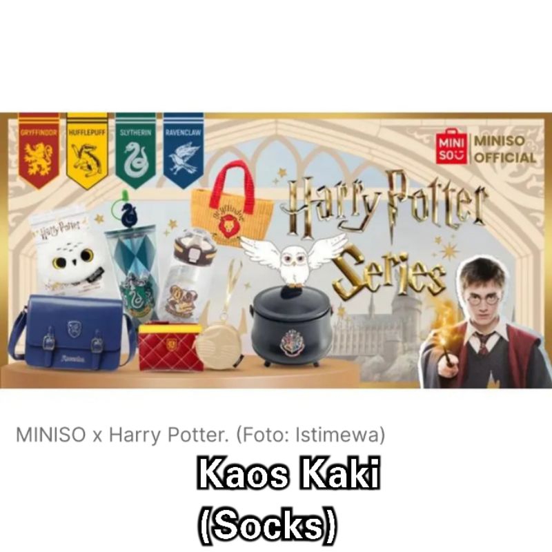 HarryPotter Socks/Kaos Kaki Harry Potter/MinisoXHarry Potter