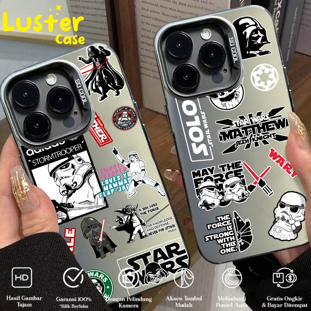 

Case Xiaomi Redmi 9A 12C 13C 8/8A Pro 9 10 4g 12 4g 13 A1 2022 Casing Iphone Premium Matte Hard Casing - Case IMD - Case Hologram Motif STARWARS ICM Cool - Case Socool