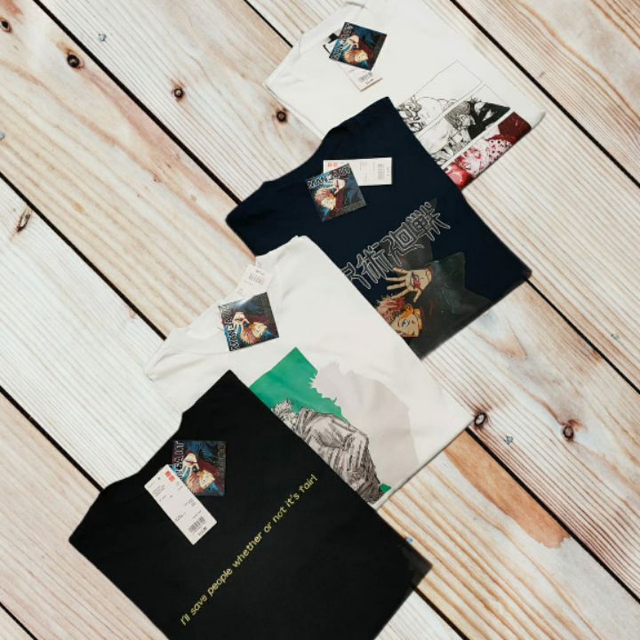 PRODUCT IMPOR KAOS UNIQLO X ANIME MANGA JJK JUJUTSU KAISEN BATCH 12