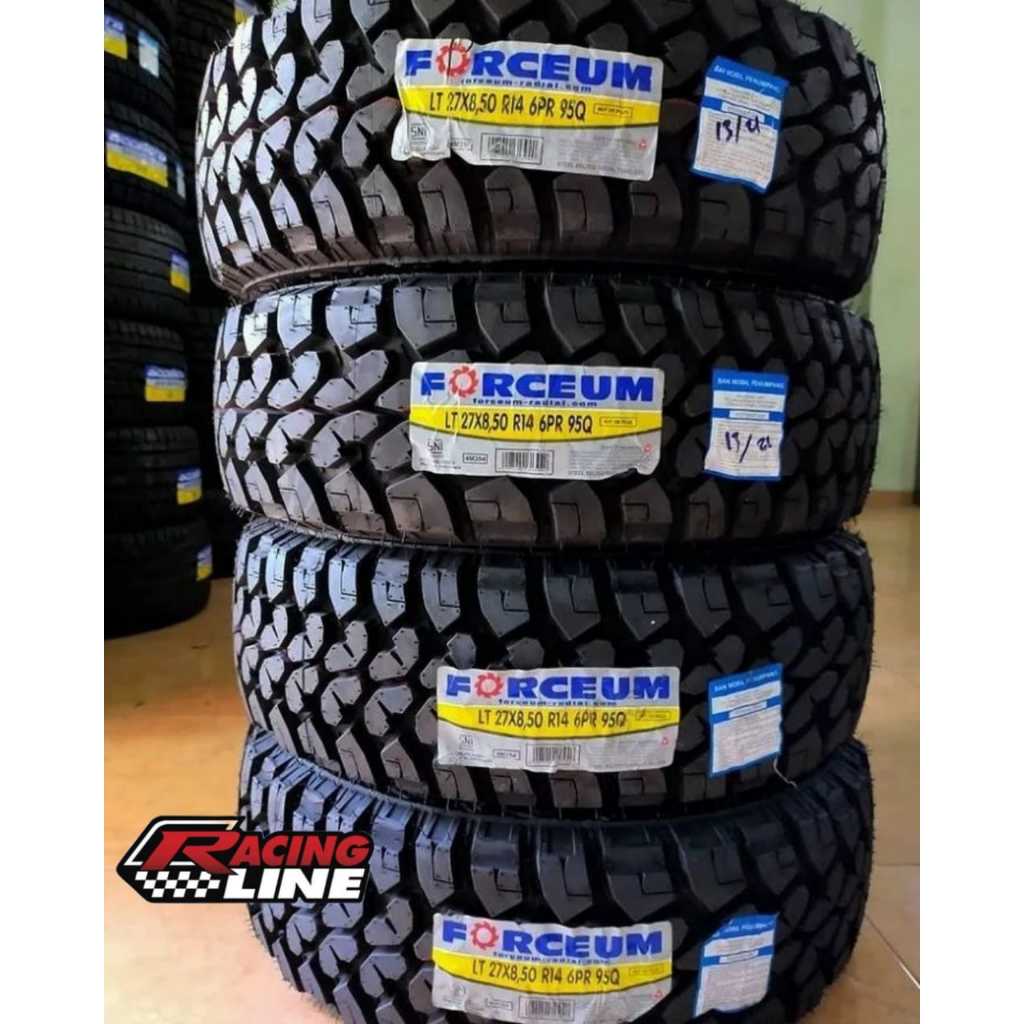 Ban Mobil Offroad ring 14 ukuran 27x8,5 R14 Forceum MT