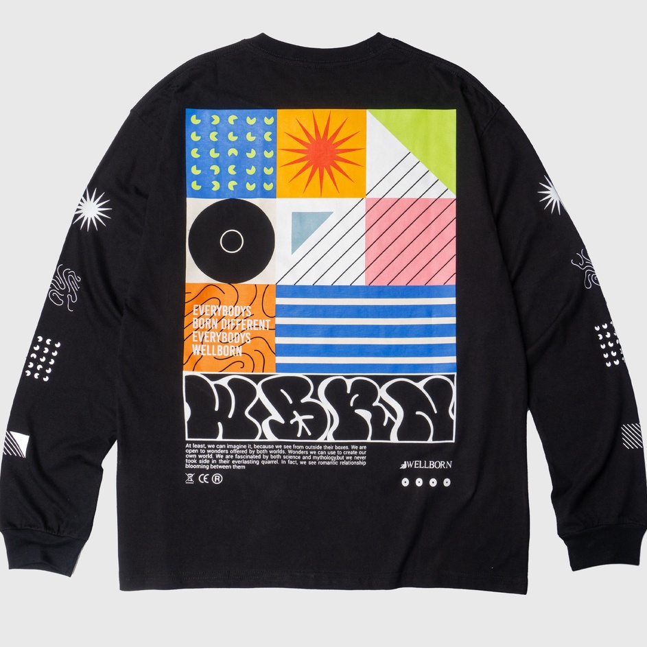 Wellborn Frame LS Black Tshirt