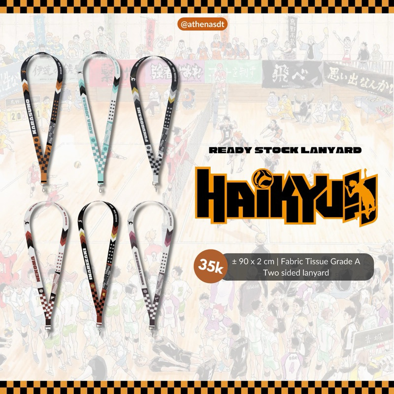 

[READ DESCRIPTION] Ready Stock Lanyard Haikyuu by @athenasdt