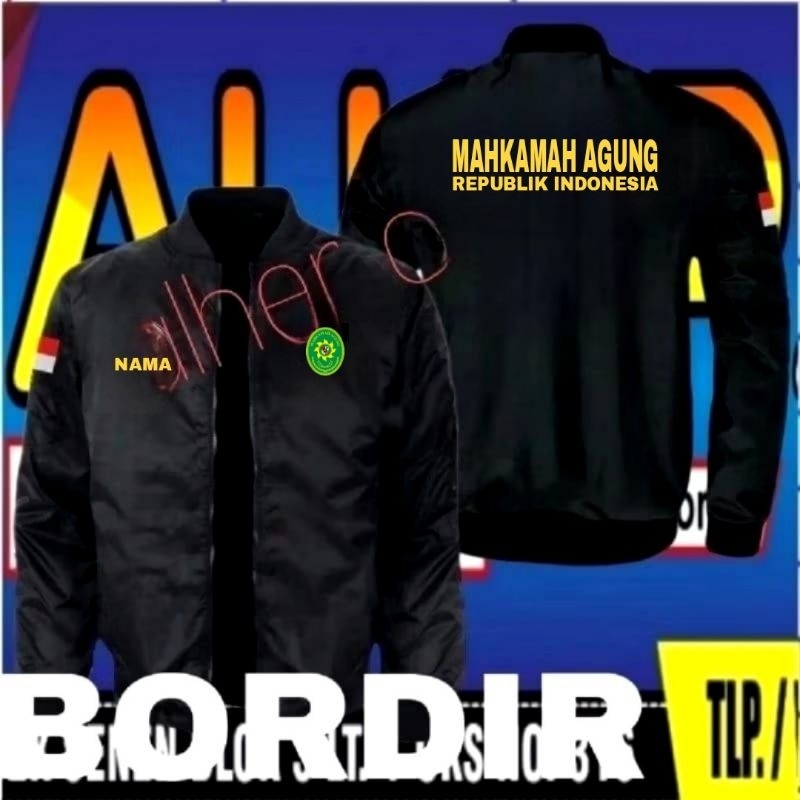 jaket bordir mahkamah agung Jaket kerja mahkamah agung Jaket seragam mahkamah agung Jaket ma RI jake