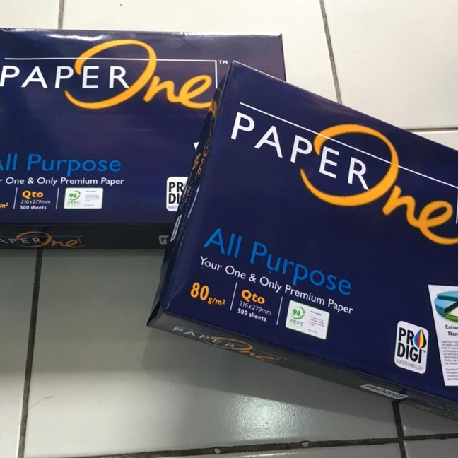 

HOT PRODUCT Kertas HVS Paper One Uk Qto 8 Gr Kwarto