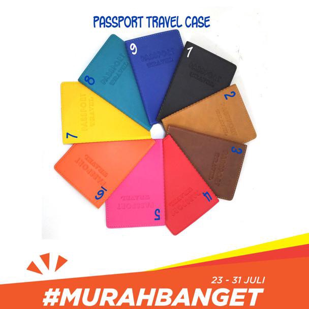 KODE B35E Passport Travel Case PVC Leather Sampul Paspor Passport Cover Dompet Paspor Passport Walle