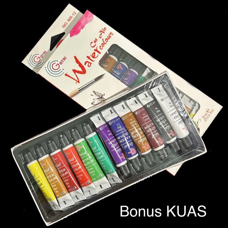 

Best Delivery TRIFELO WATERCOLORCAT AIR VTRO 12 WARNA GOTRI kuas