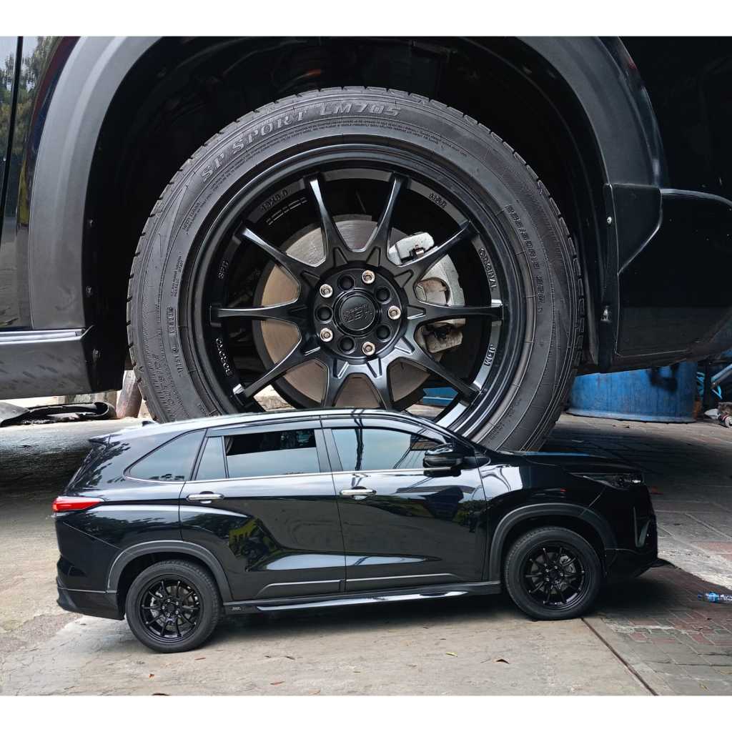 VELG RACING HSR RING 18 UNTUK MOBIL INNOVA ZENIX MERK HSR TYPE BOROKO SRD