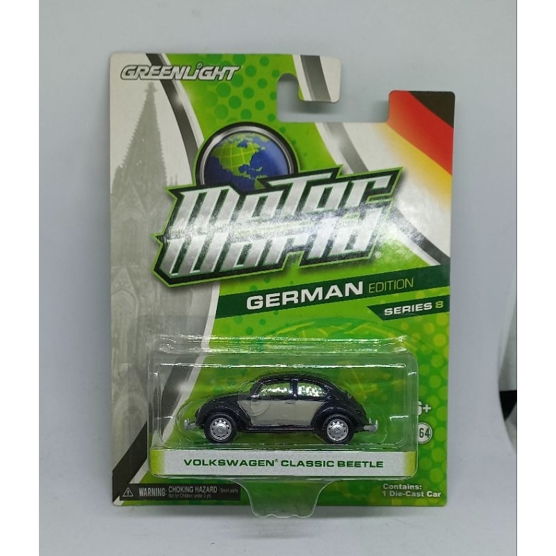 greenlight volkswagen classic beetle motor world diecast 1/64