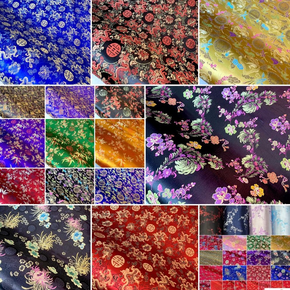 KODE W57O KAIN CHEONGSAM BAJU CINA SHANGHAI QI BAO IMLEK IMPORT