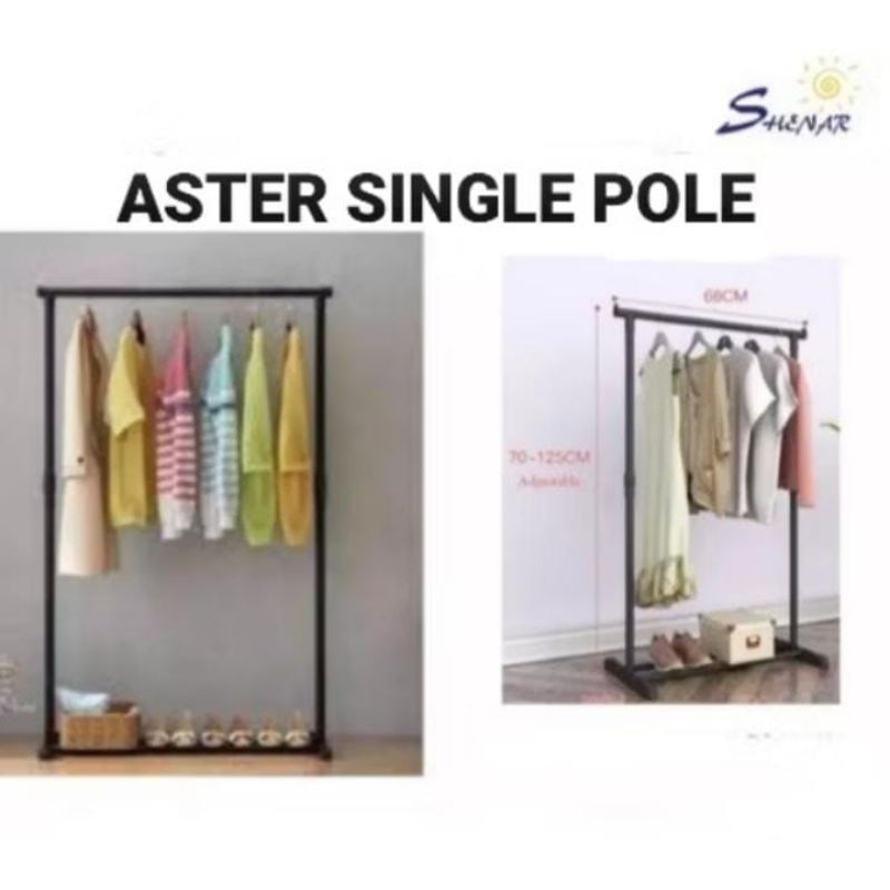 stand hanger gantungan baju  / SINGLE ASTER POLE dan DAISY DOUBLE POLE
