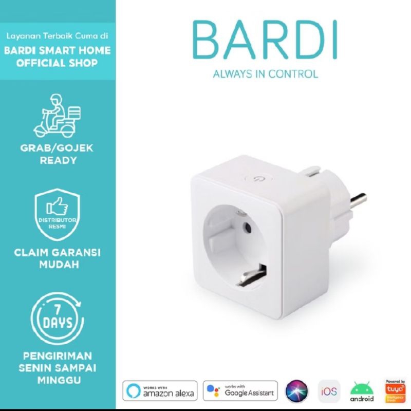 BARDI Official Smart PLUG WiFi Wireless Colokan - IoT Smart Home Garansi Resmi Bardi 1 Thn
