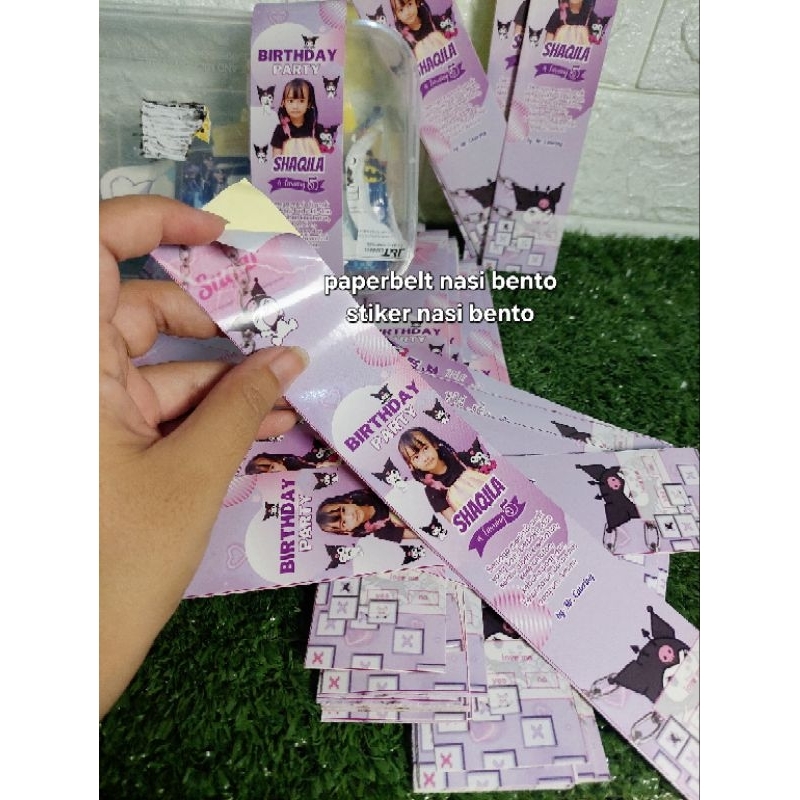 

stiker paperbelt ulangtahun kuromi