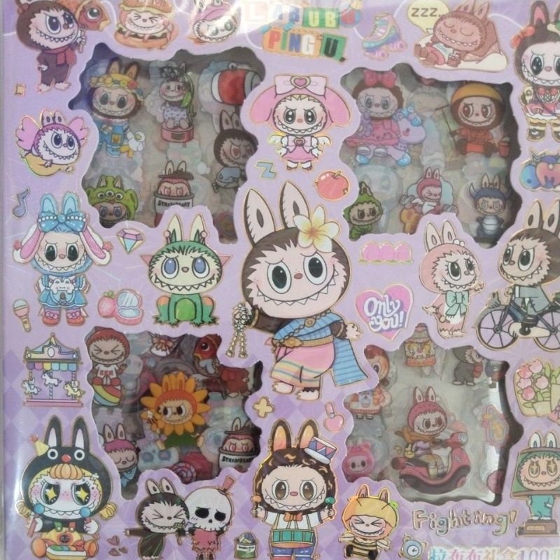 

Sanrio sticker character box. my melodu kuromi labubu perbox 100pcs