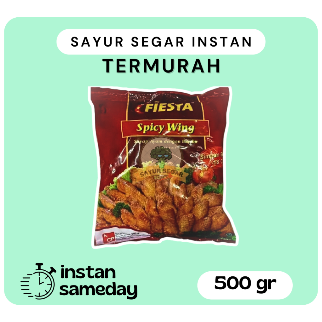 

Fiesta Spicy Wing/Sayap Ayam Pedas Frozen Food - Sayur Segar Instan