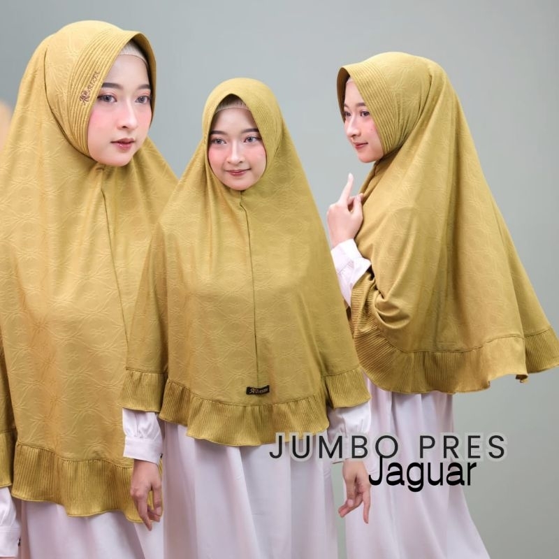 JILBAB JUMBO REMPEL  ARRIZFA JERSEY JAGUAR by ARRIZFA HIJAB