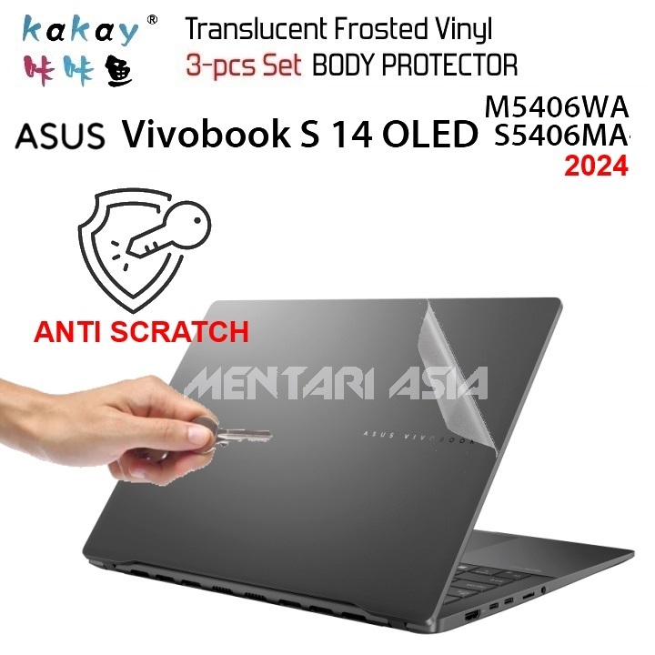 Body Protector ASUS VivoBook S14 OLED S5406 M5406 (2024) - KAKAY Premium 3-pcs MATTE Vinyl