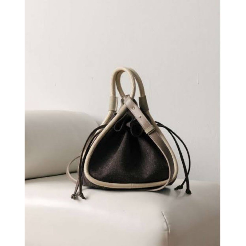 [PRELOVED] JOSVLI BENTO REGULAR DRAWSTRING BAG - ALMOND