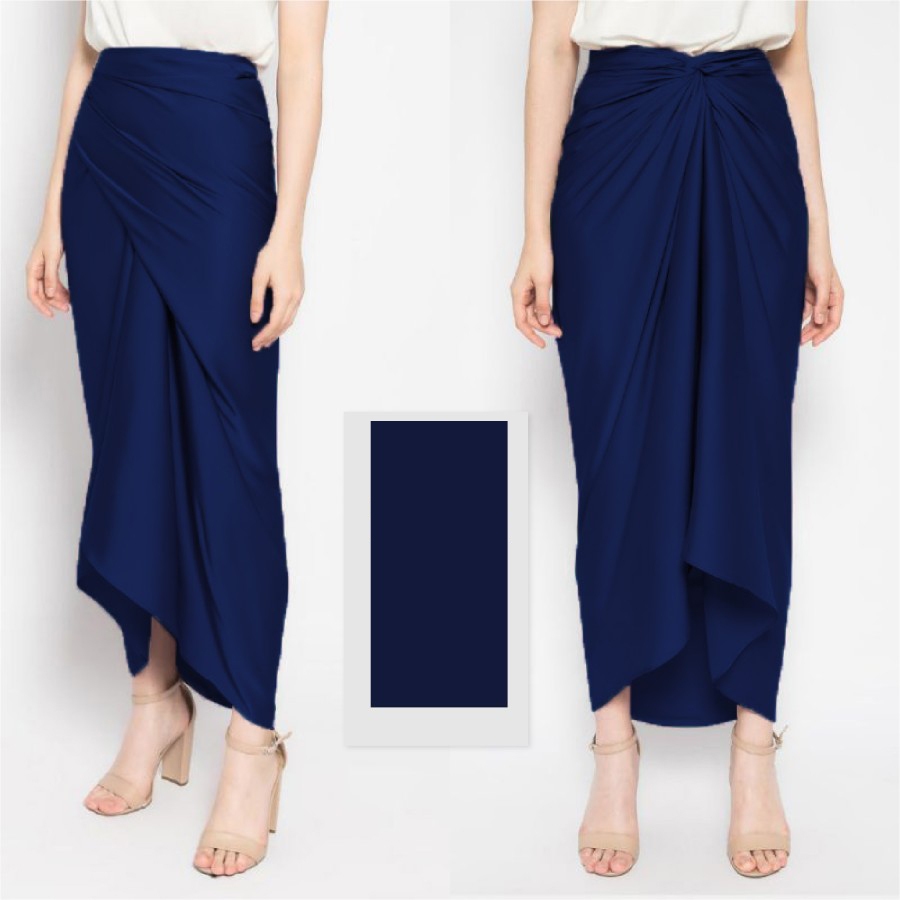 Rok Lilit Satin / Kain Lilit Satin Polos Bawahan Kebaya Aneka Pilihan Warna