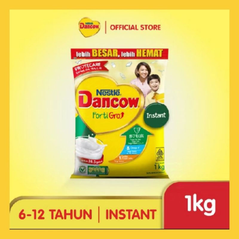 

Dancow FortiGro Susu Bubuk Instan Pouch 1kg